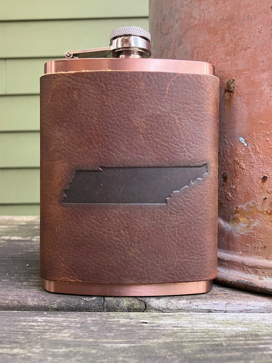 Leather Flask - Tennessee