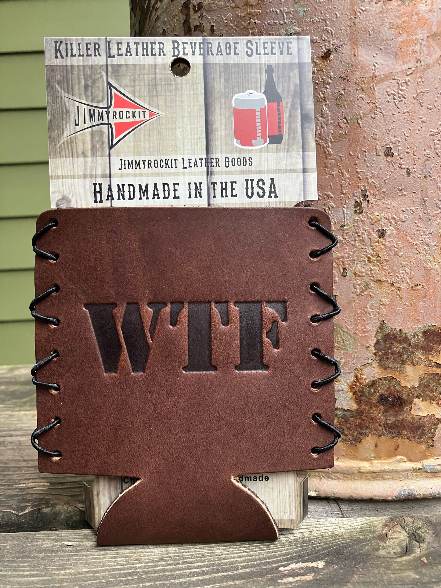 Leather Koozie - WTF