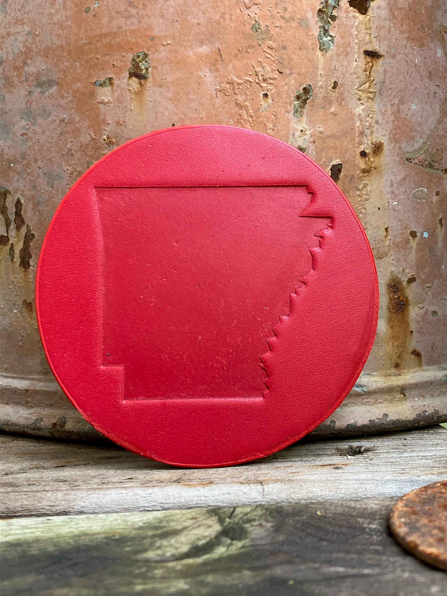 Leather Coaster - Arkansas