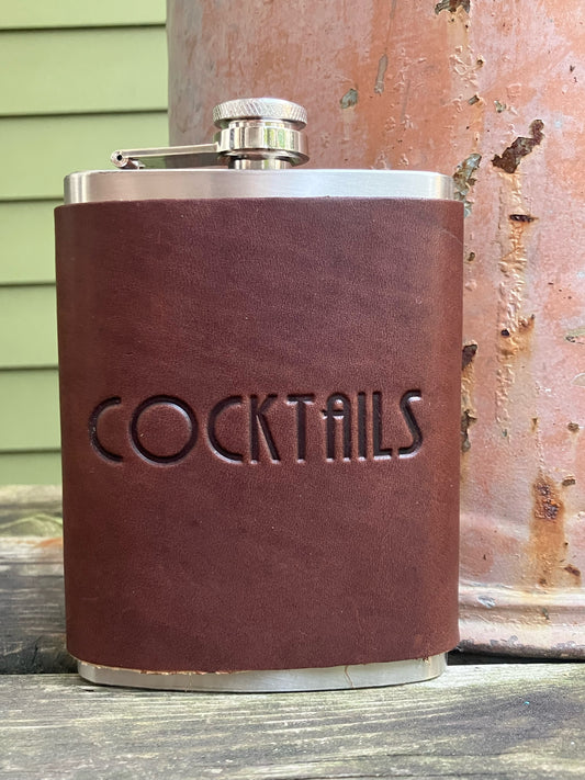 Leather Flask - Cocktails