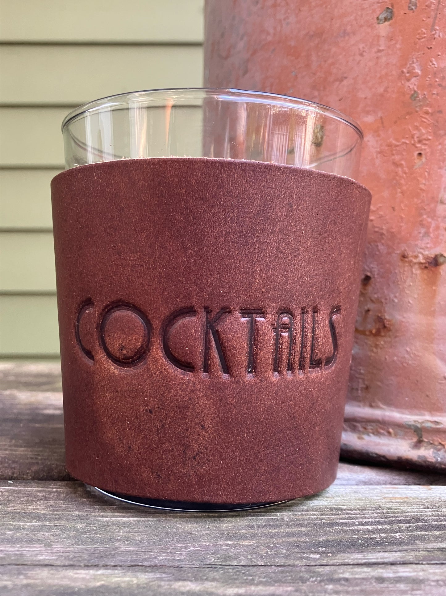 Leather Wrapped Whiskey Glass - Cocktails