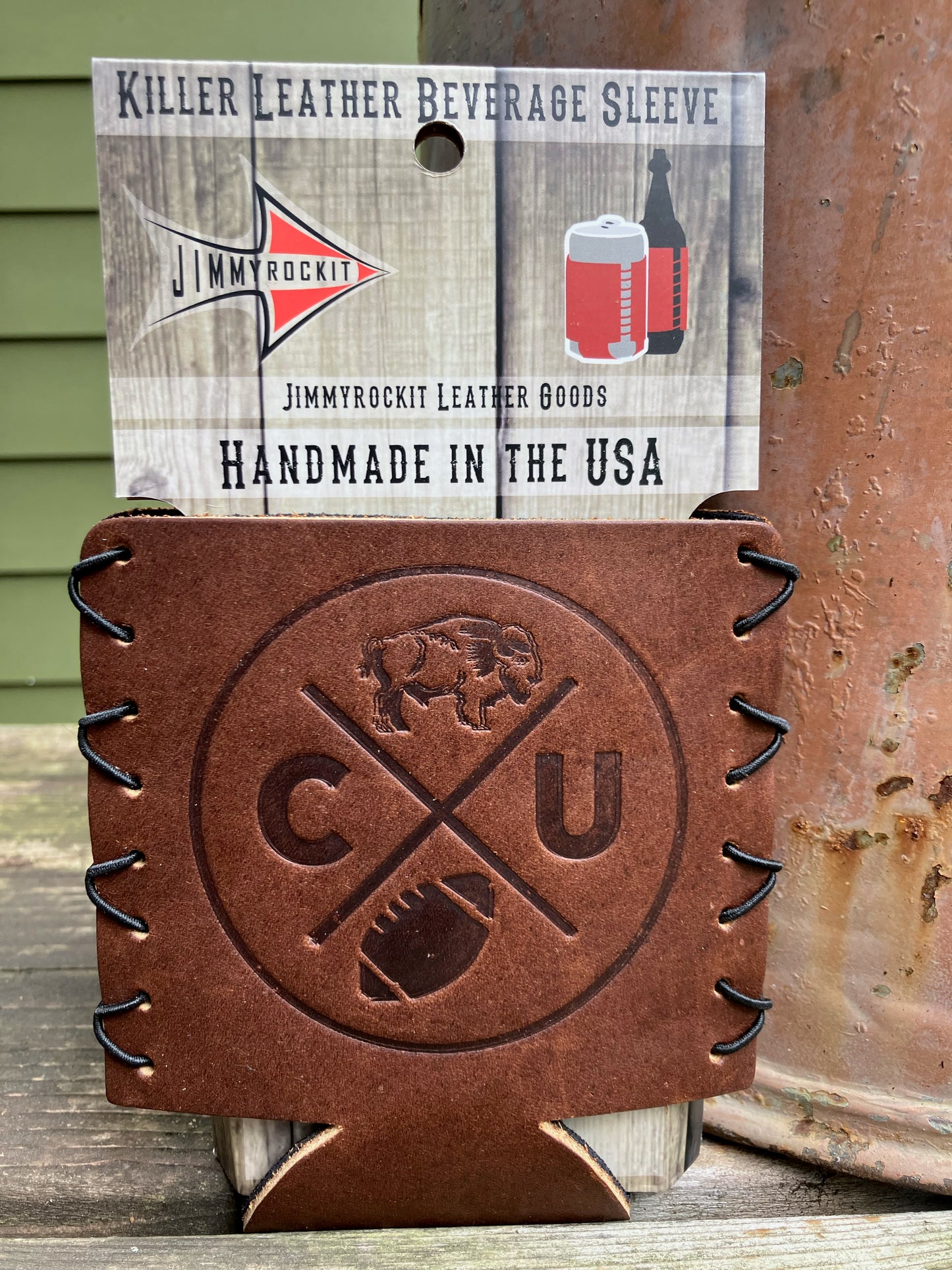 Leather Koozie - Colorado Football