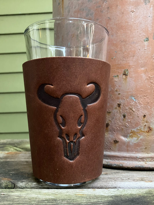 Beer Glass - Cow Skull