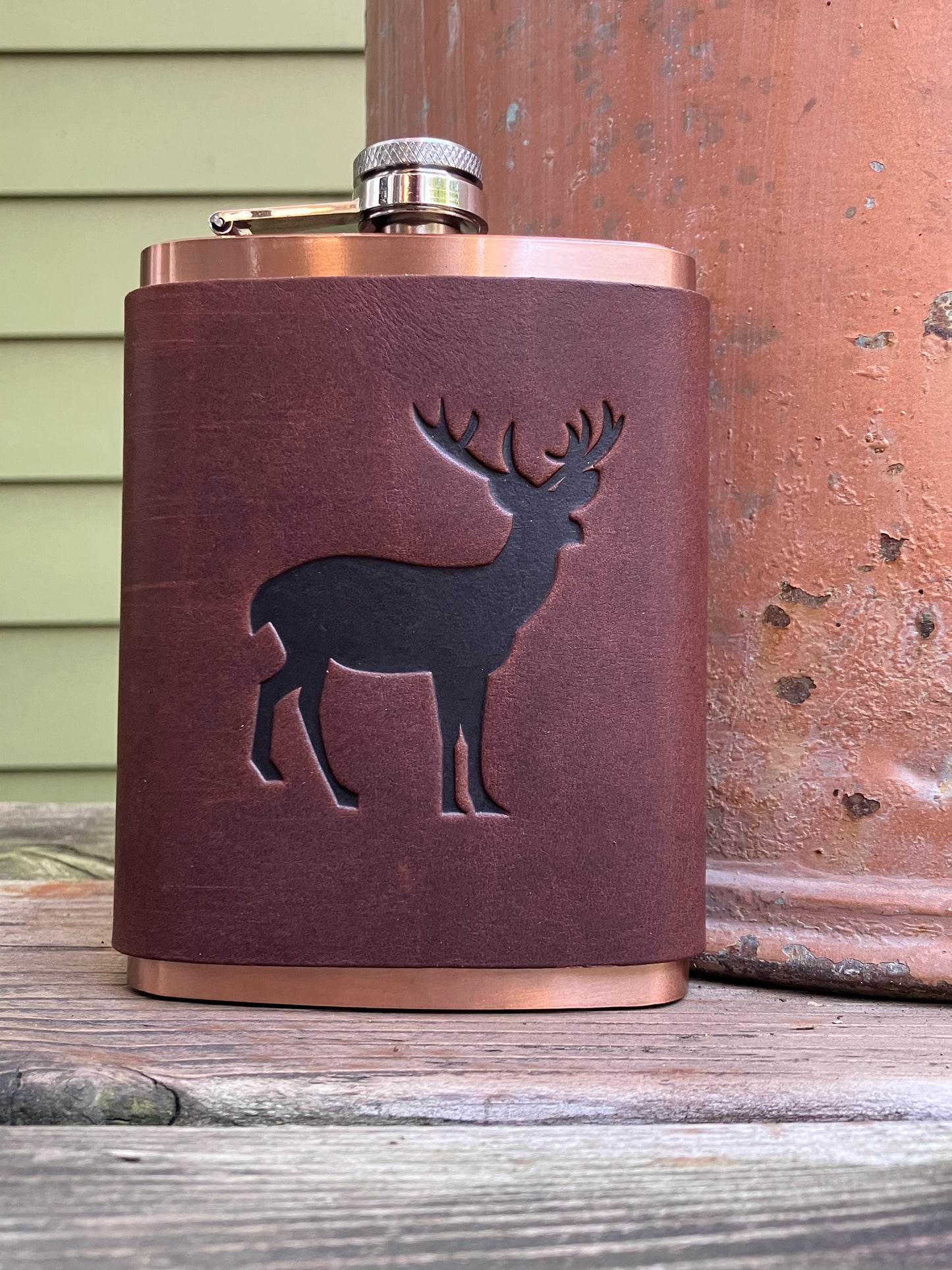 Leather Flask - Deer