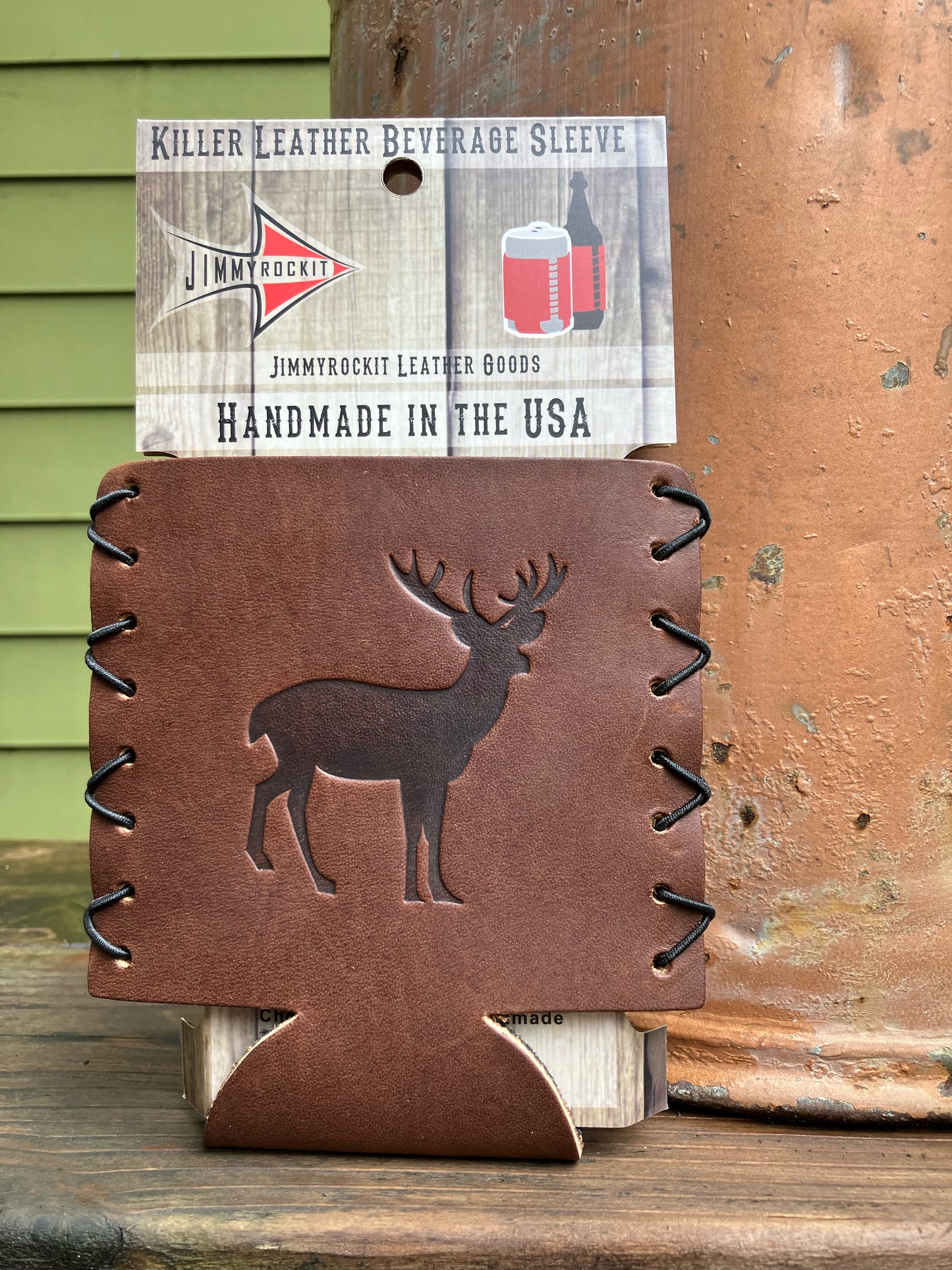 Leather Koozie - Deer