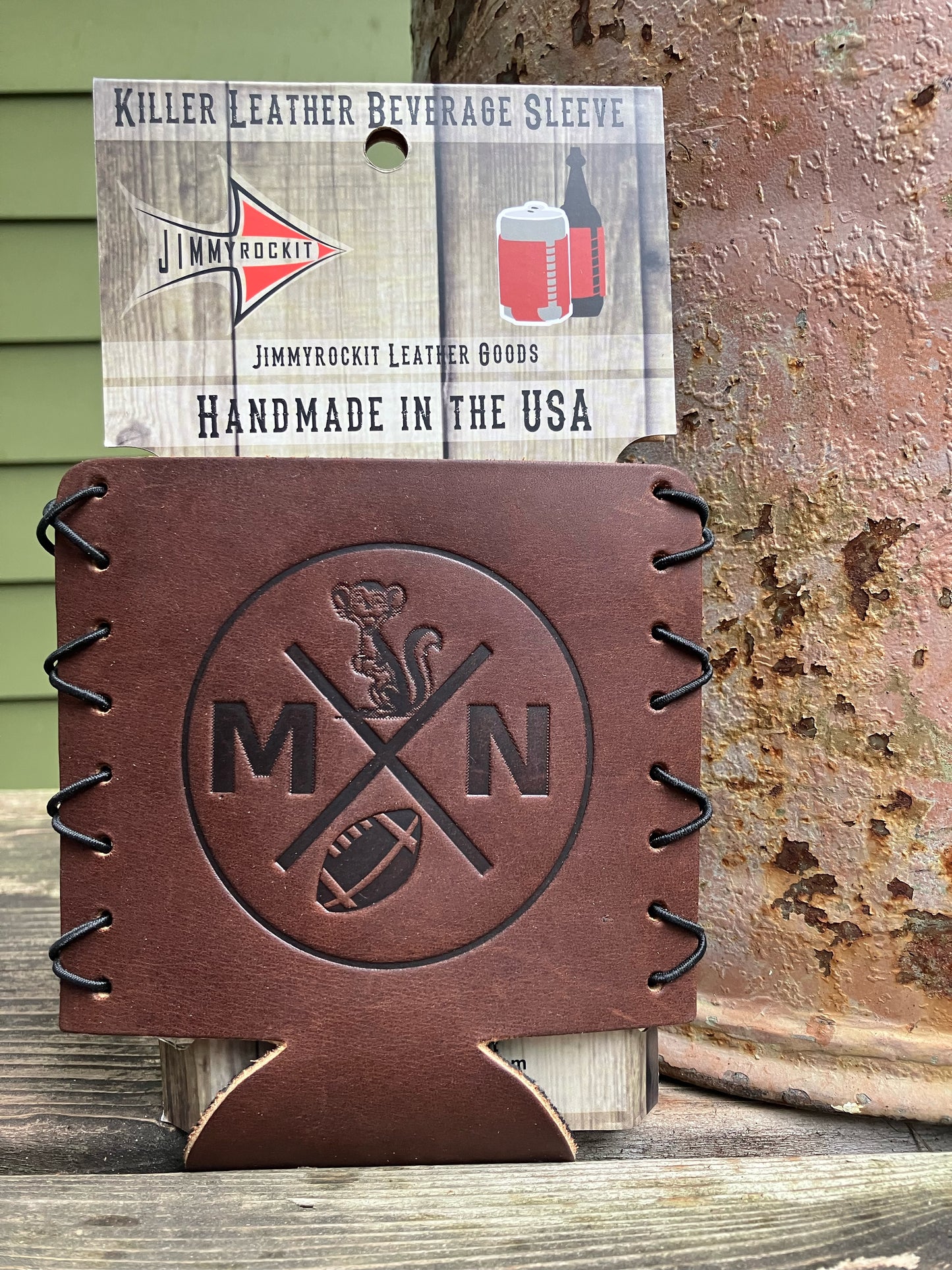 Leather Koozie - Minnesota Football