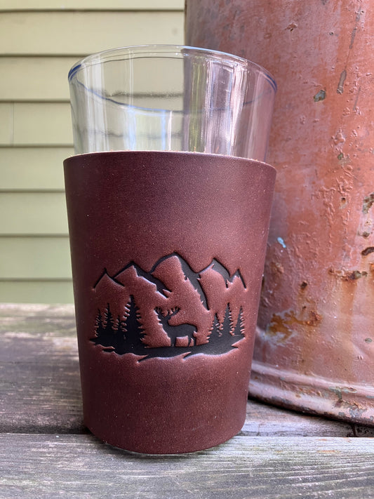 Beer Glass - Mountains and Elk