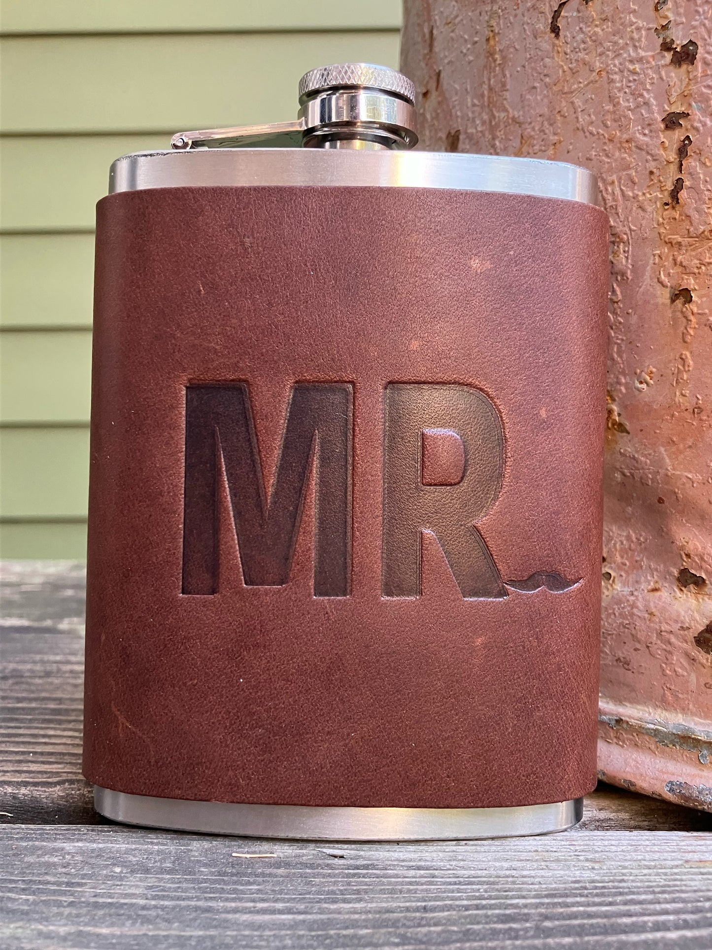 Leather Flask - Mr.