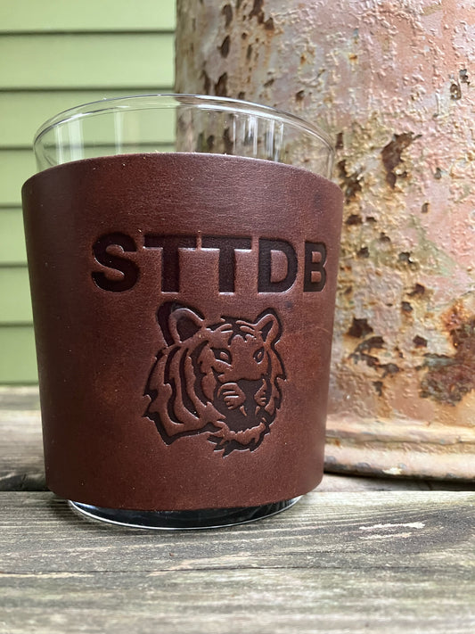 Leather Wrapped Whiskey Glass - STTDB