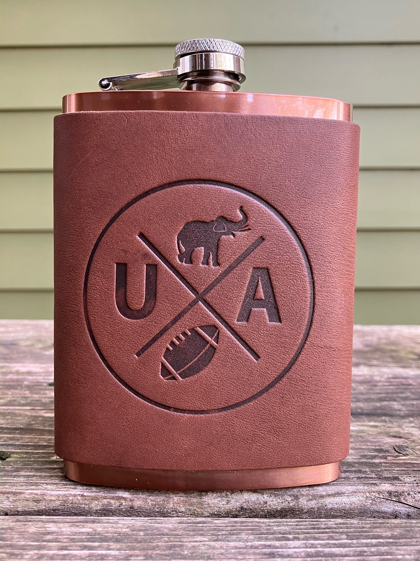 Leather Flask - Alabama Football