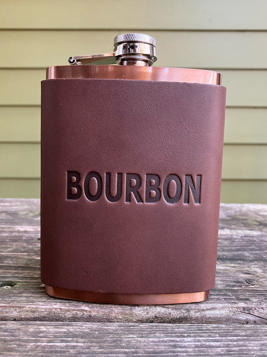 Leather Flask - Bourbon