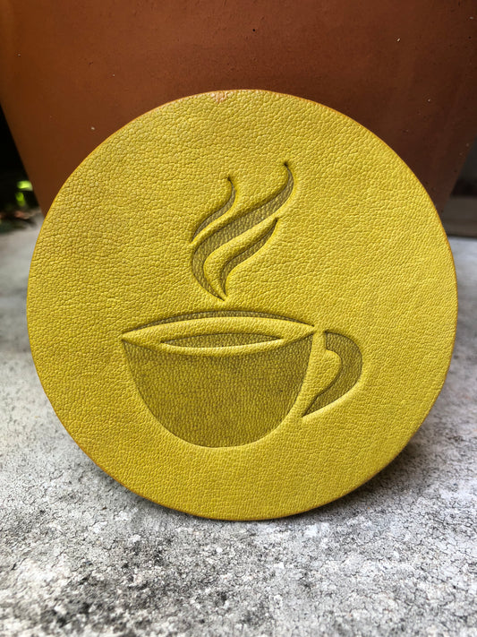 Leather Coaster - Coffee Mug