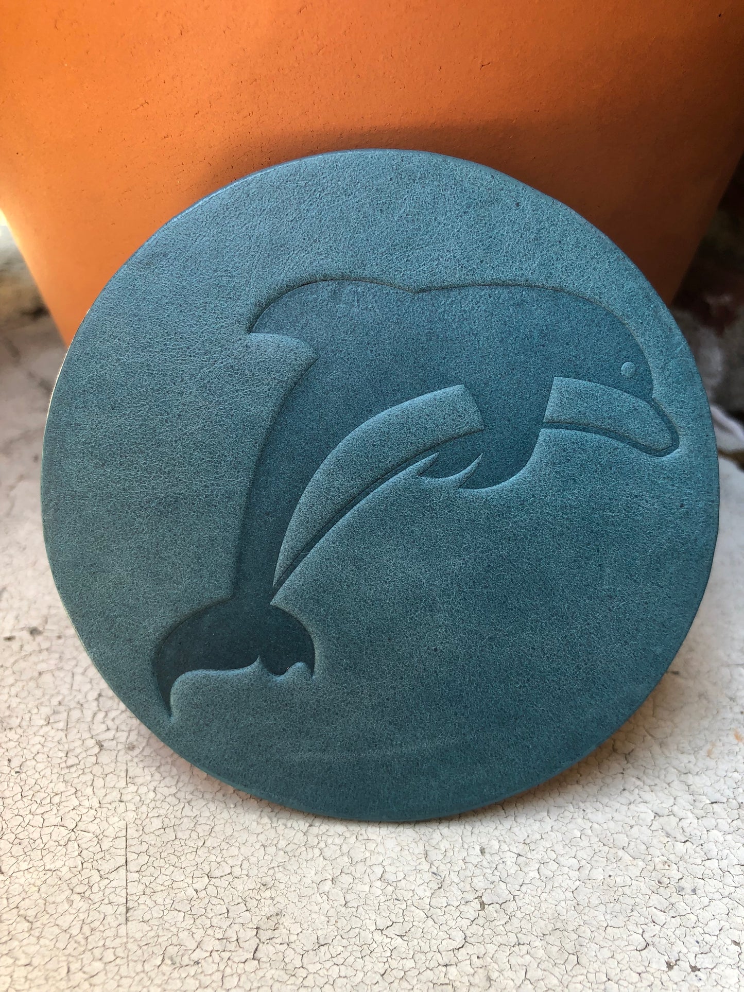 Leather Coaster - Dolphin