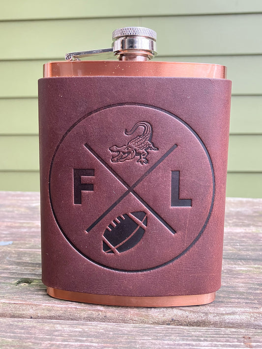 Leather Flask - Florida Football