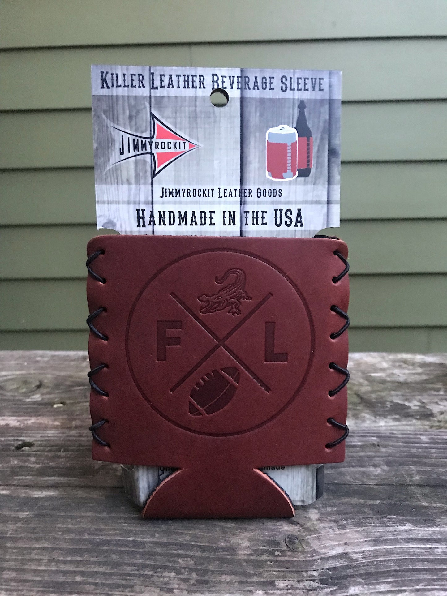 Leather Koozie - Florida Football