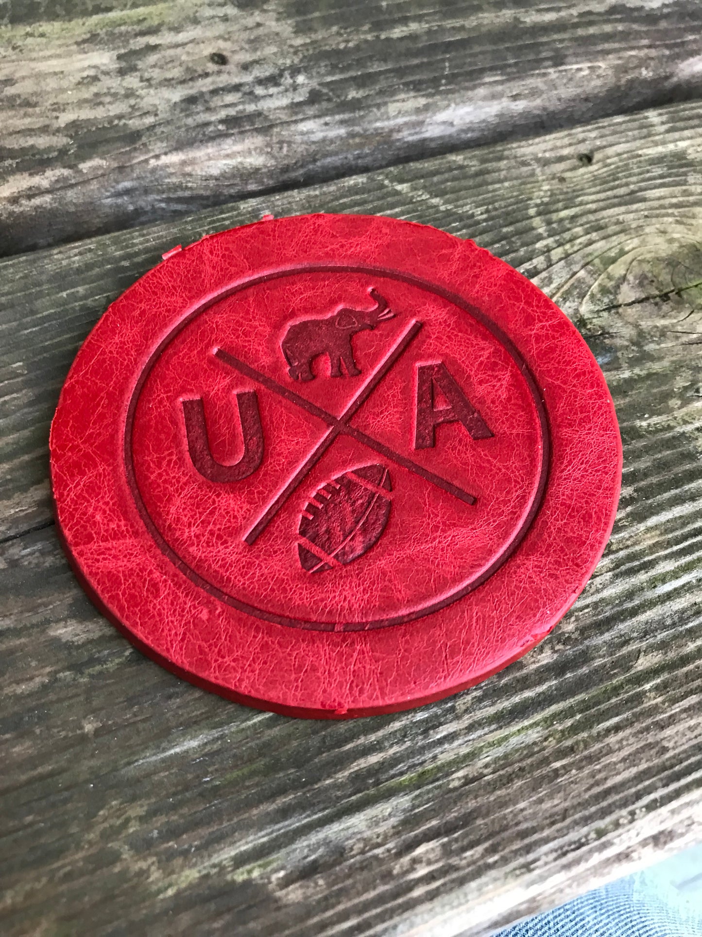 Leather Coaster - Alabama Football