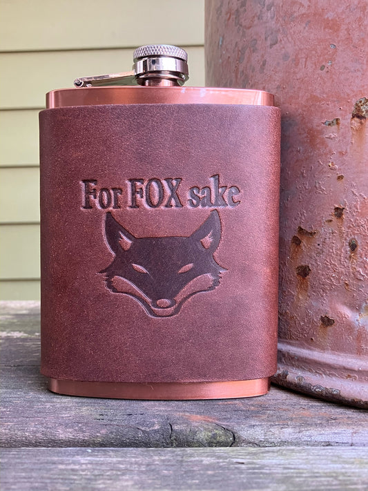 Leather Flask - For Fox Sake