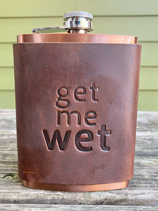 Leather Flask - Get Me Wet