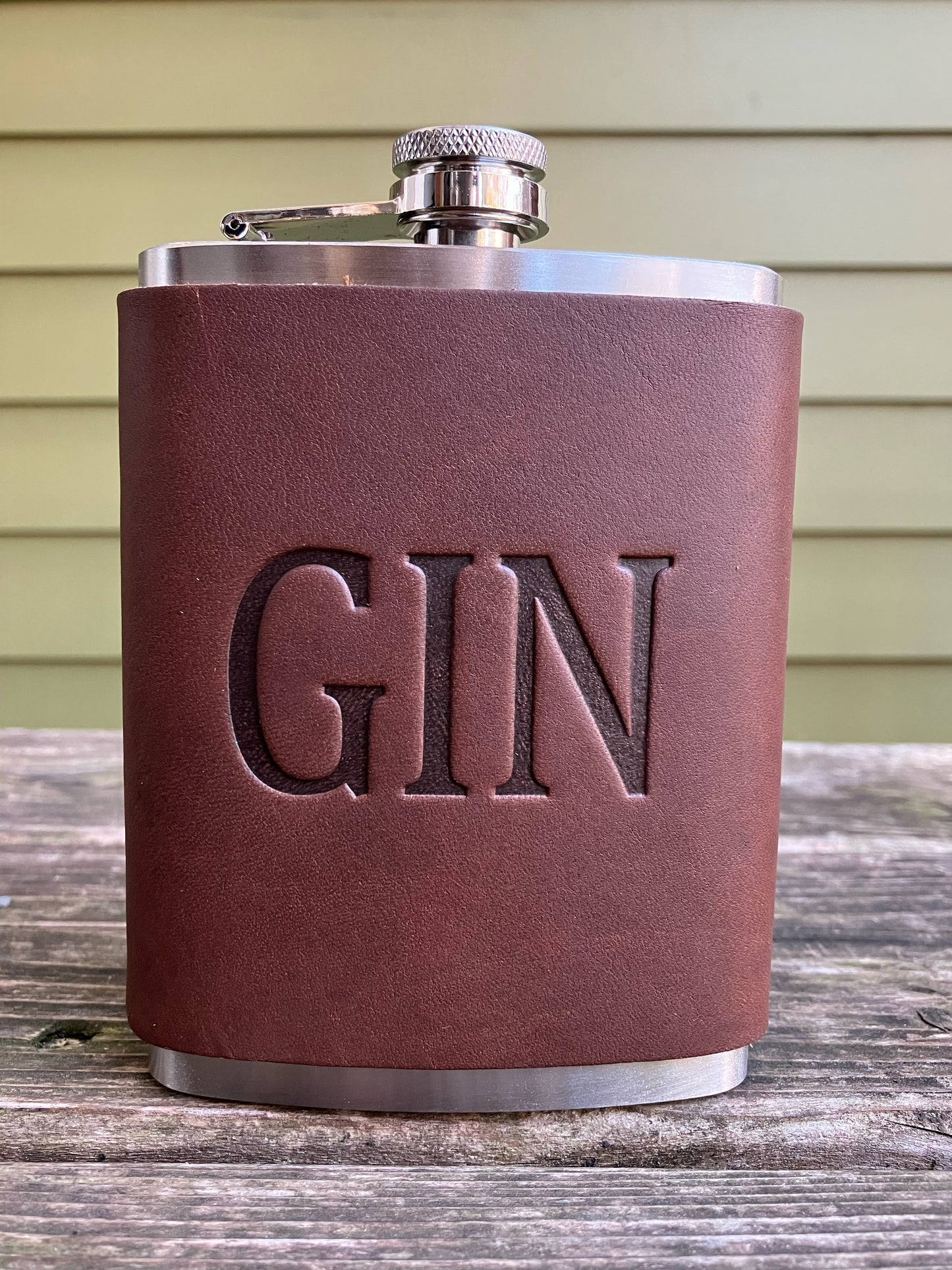 Leather Flask - Gin