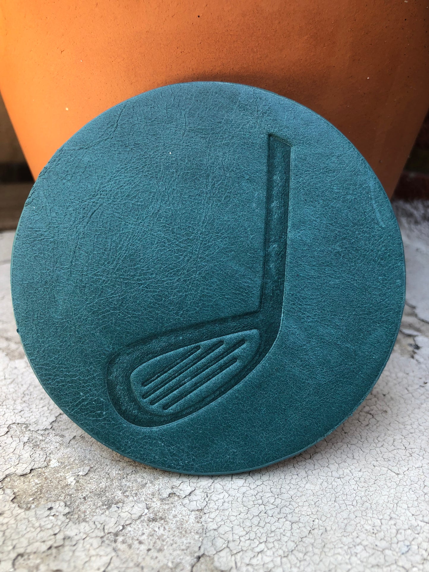 Leather Coaster - Golf Club