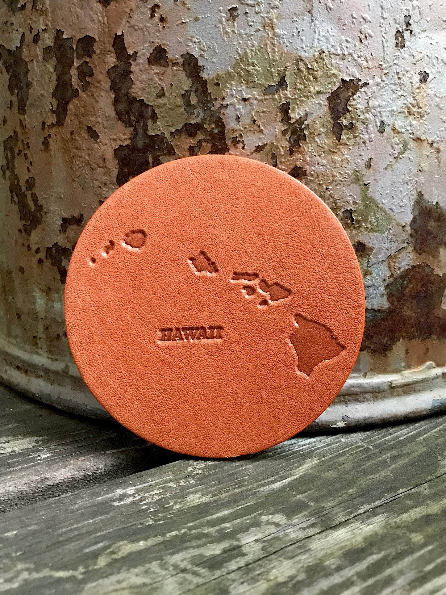 Leather Coaster - Hawaii