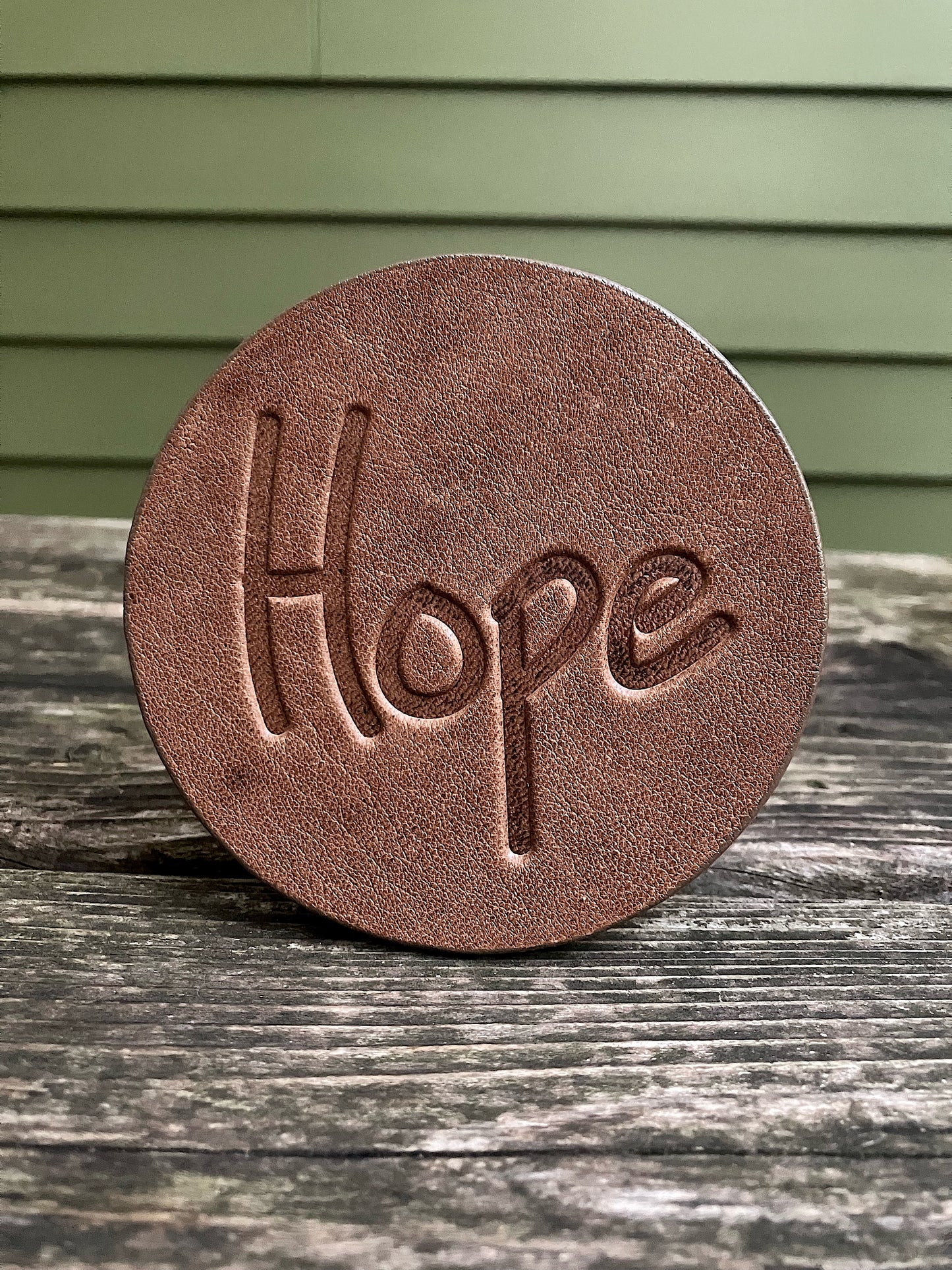 Leather Coaster - Hope
