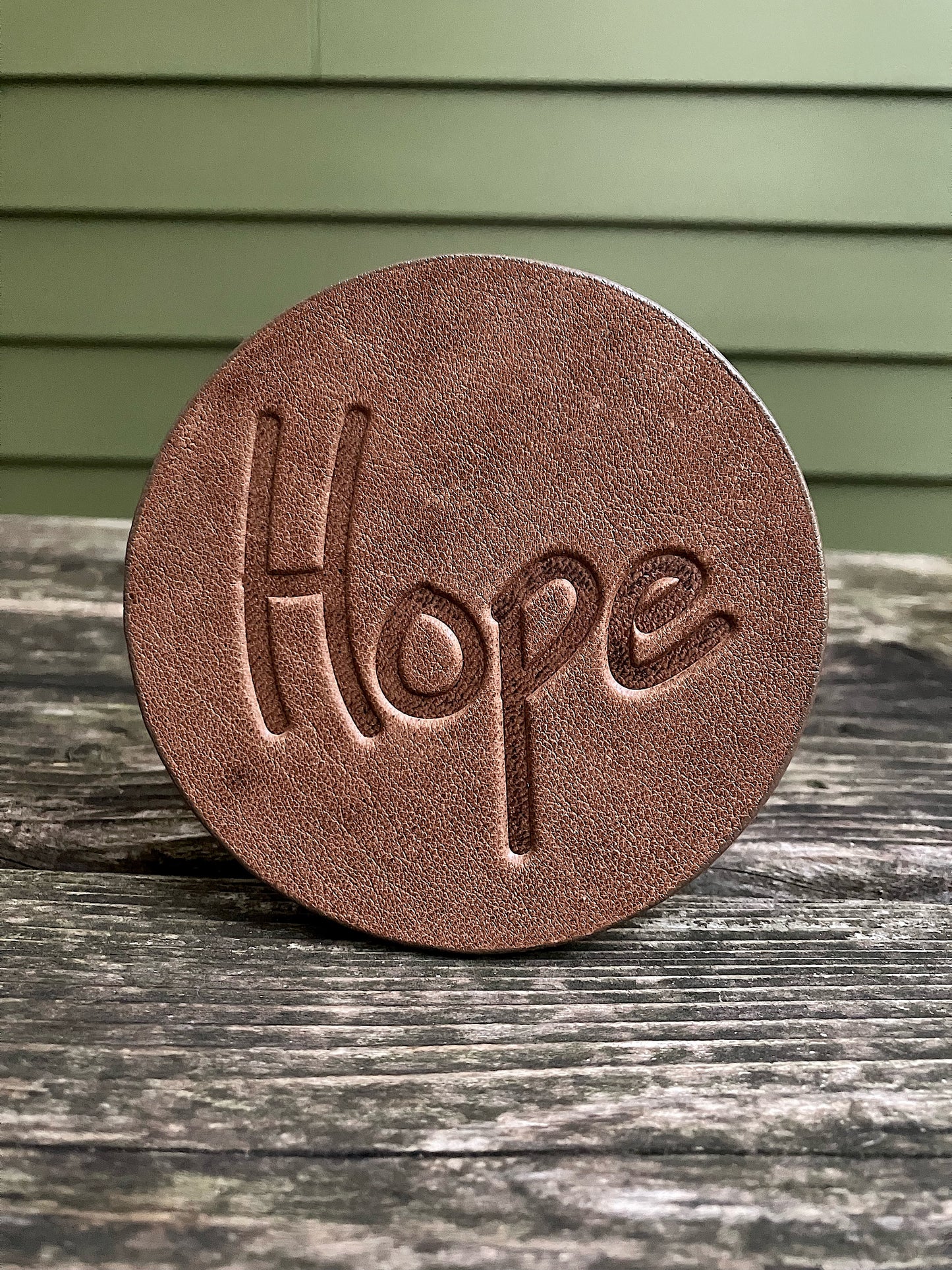 Leather Coaster - Hope