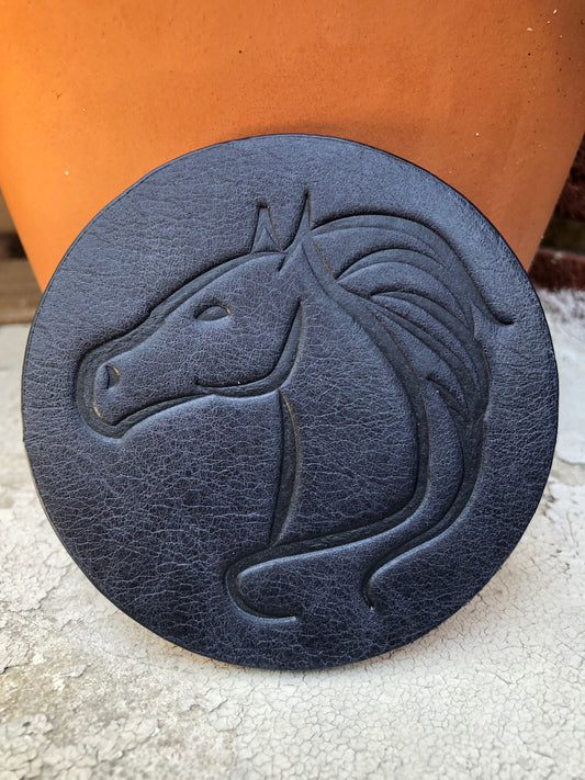 Leather Coaster - Horse Thoroughbred