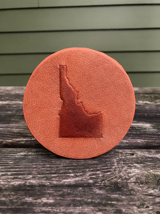 Leather Coaster - Idaho