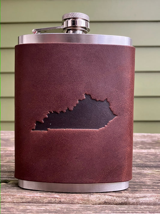 Leather Flask - Kentucky