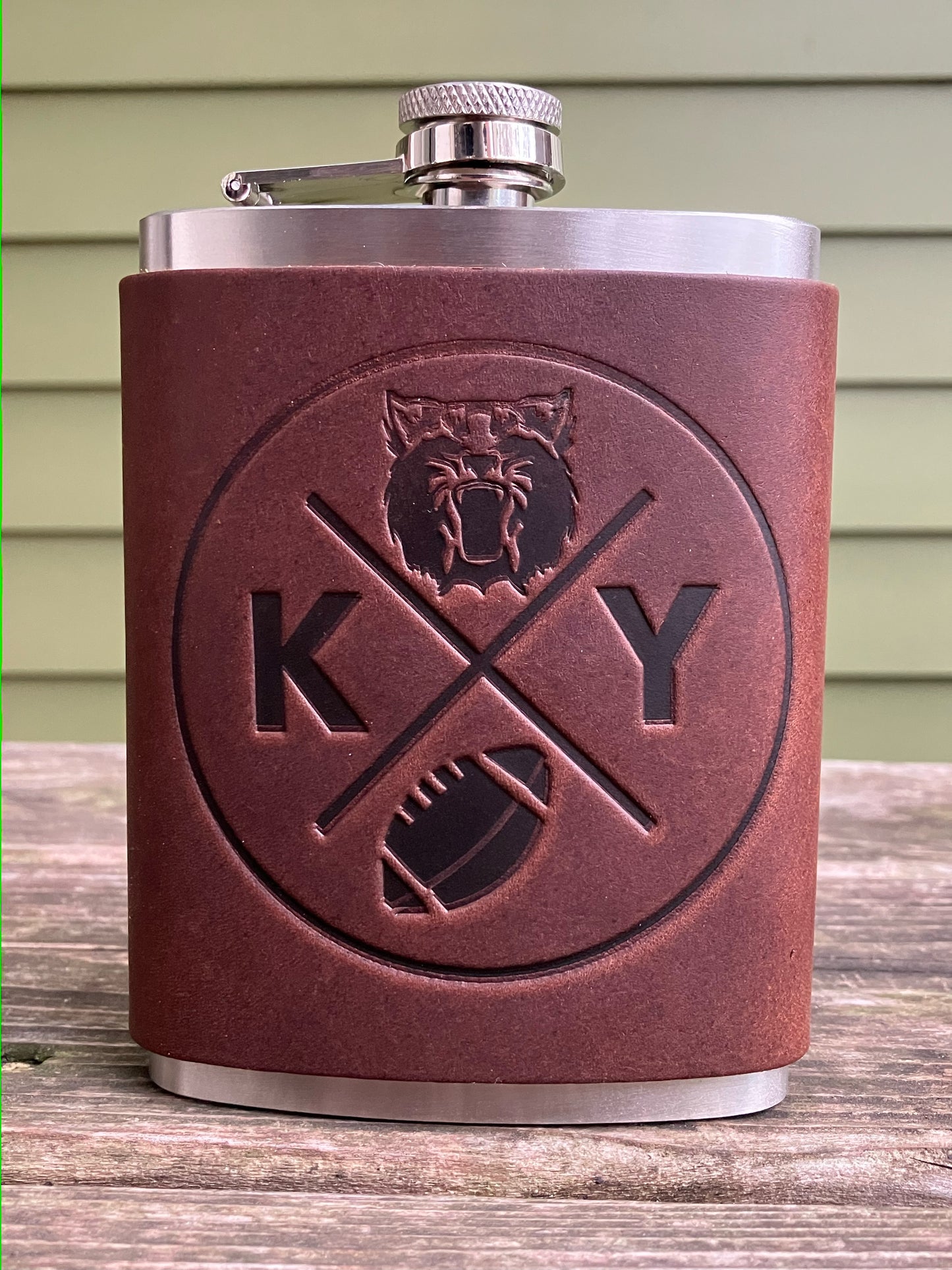 Leather Flask - Kentucky Football