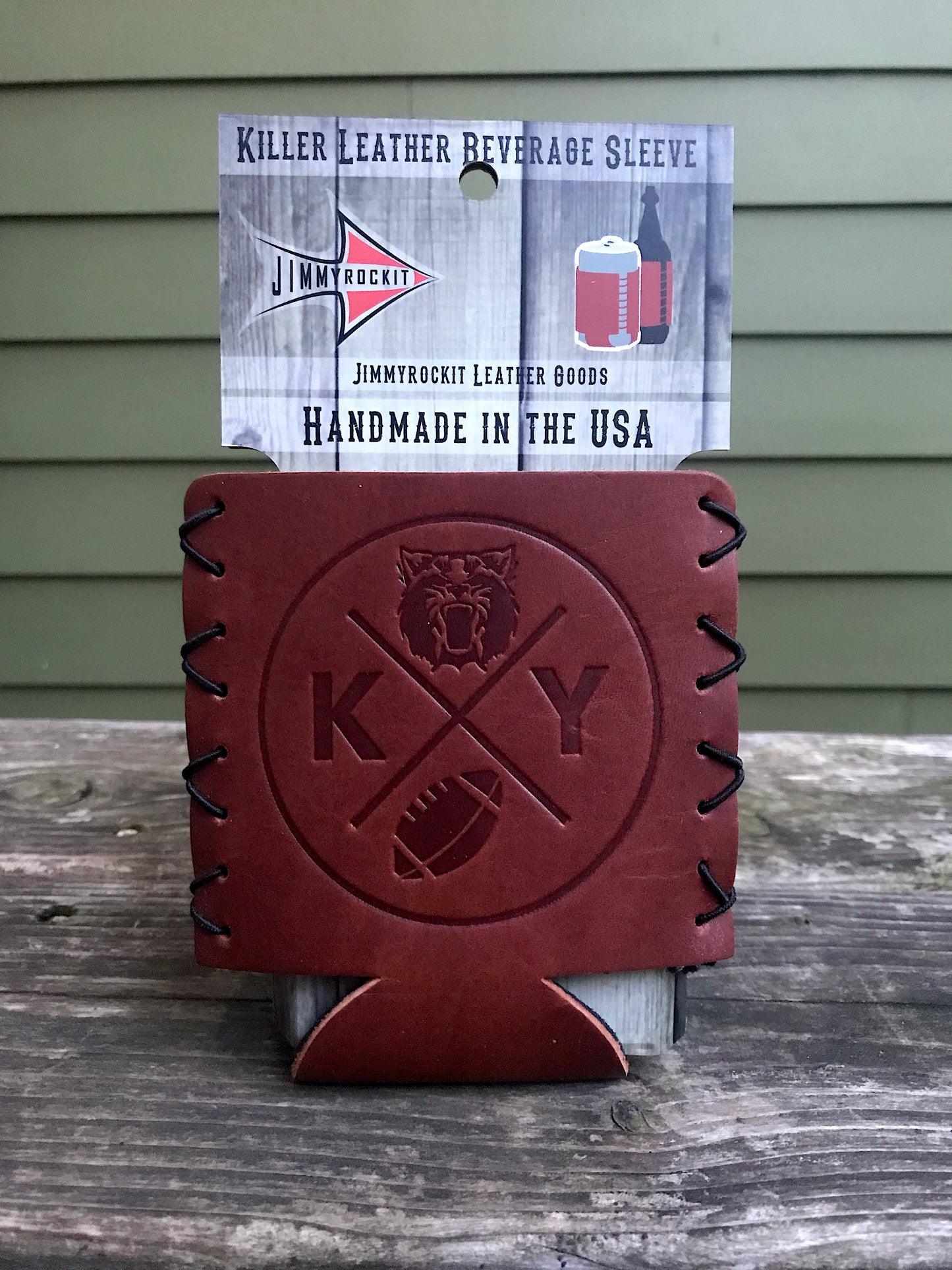 Leather Koozie - Kentucky Football