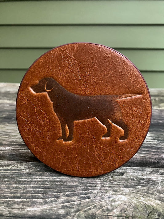 Leather Coaster - Labrador Retriever
