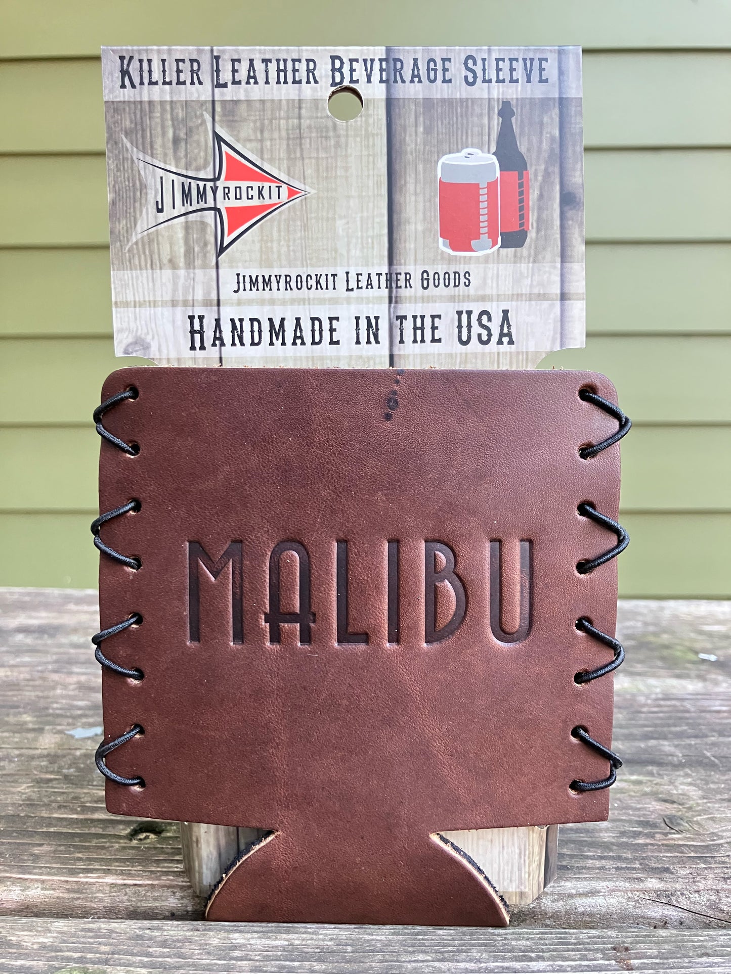 Leather Koozie - Malibu