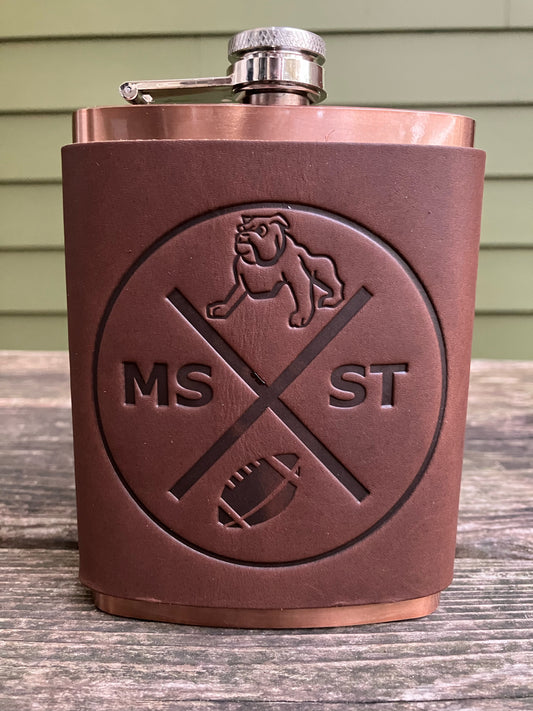 Leather Flask - Mississippi State Football