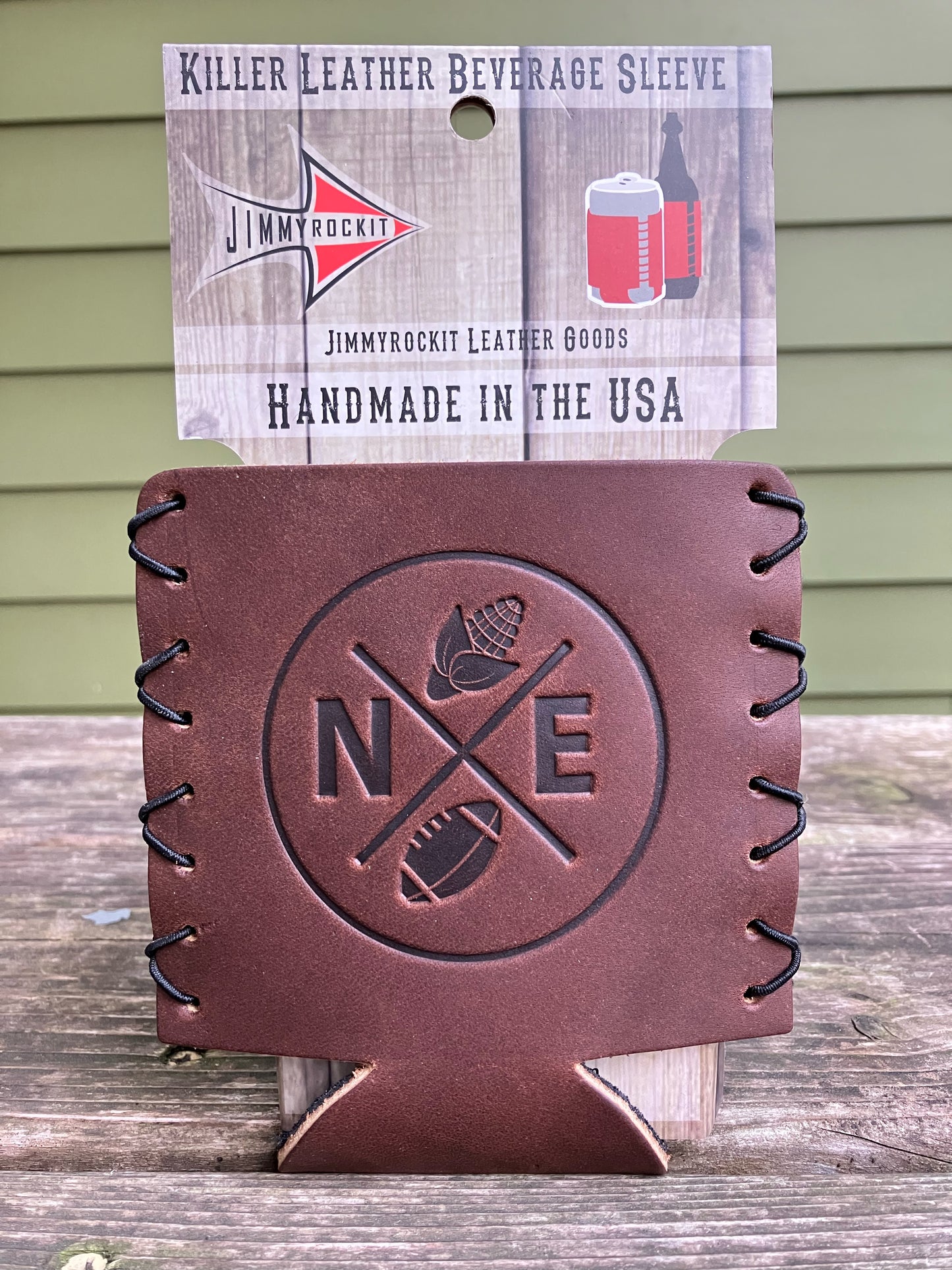 Leather Koozie - Nebraska Football