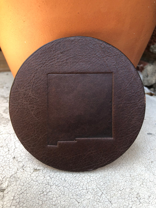 Leather Coaster - New Mexico