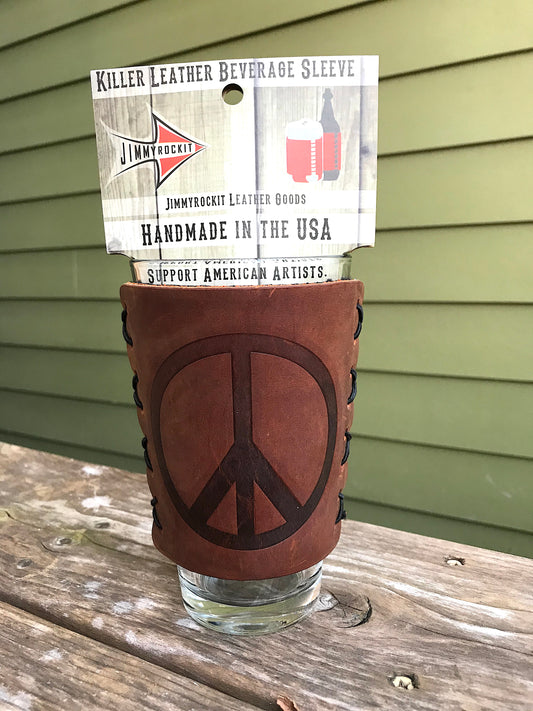 Beer Glass - Peace Sign
