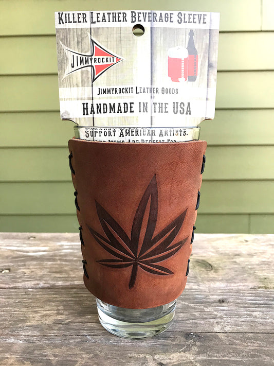 Beer Glass - Pot Leaf
