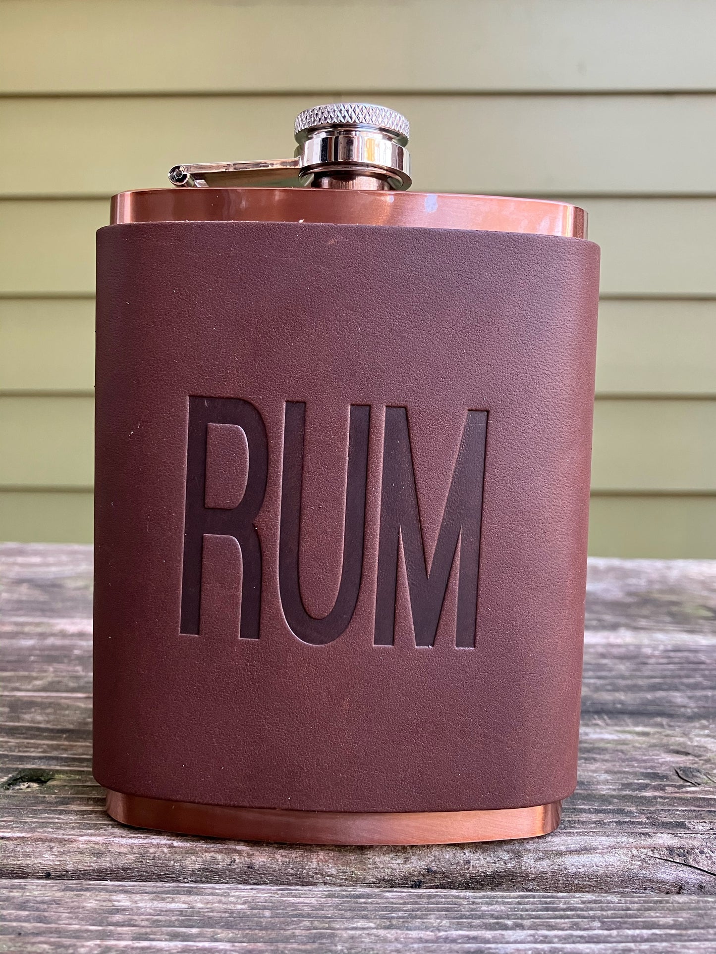 Leather Flask - Rum