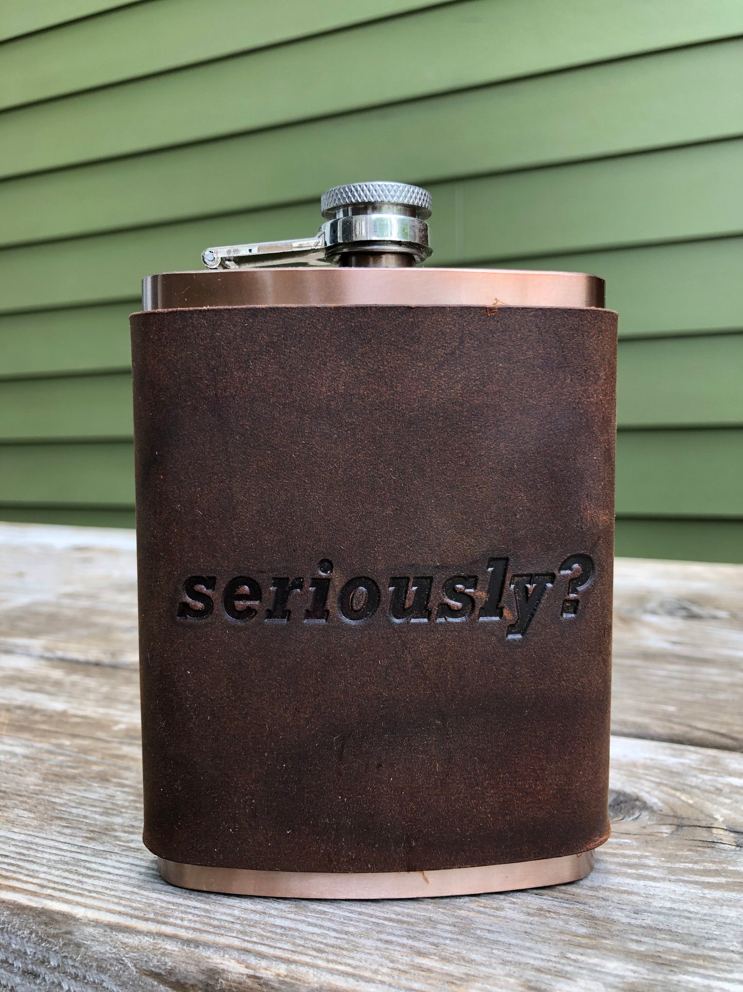 Leather Flask - Seriously