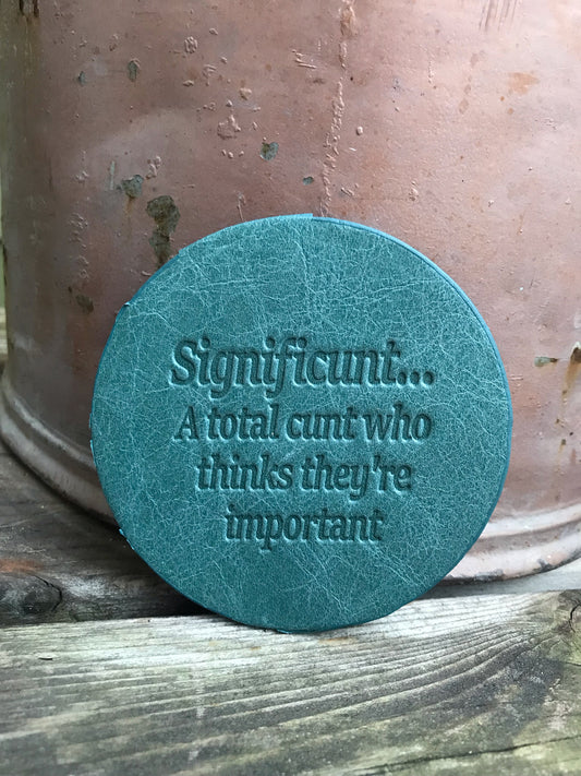 Leather Coaster - Significunt