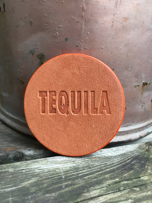 Leather Coaster - Tequila