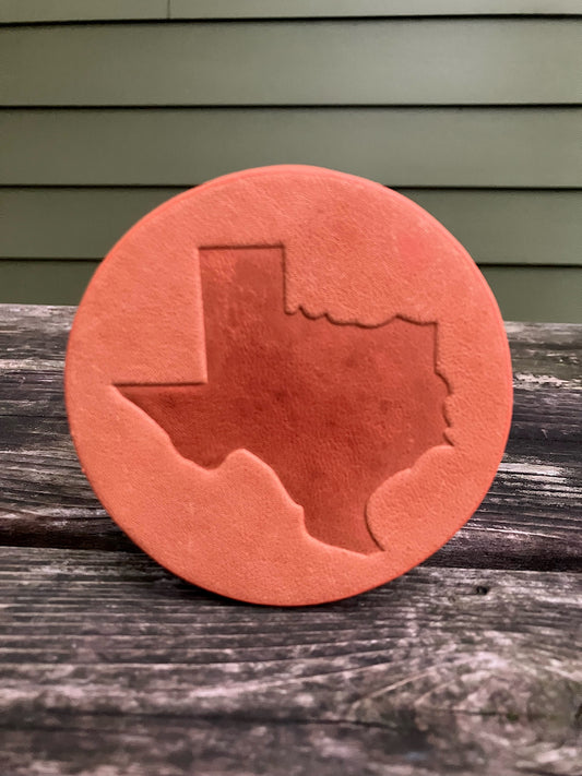 Leather Coaster - Texas