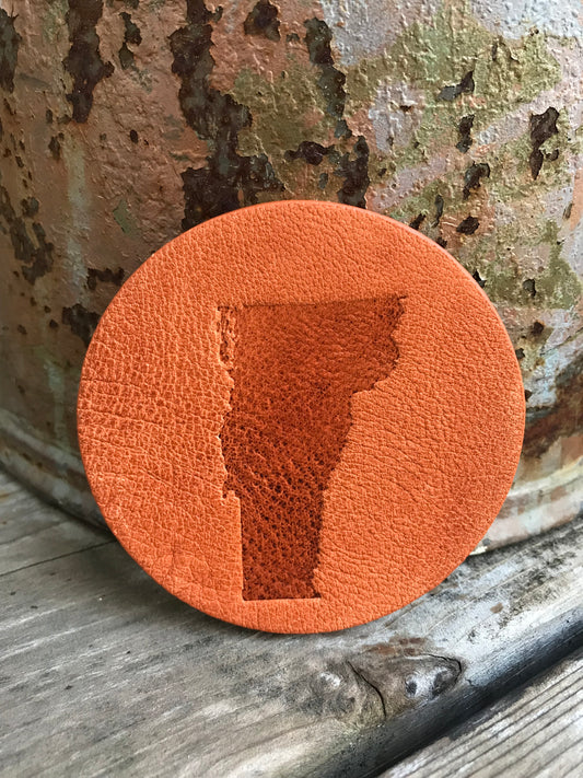 Leather Coaster - Vermont