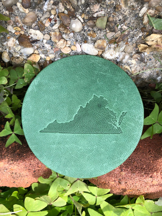 Leather Coaster - Virginia