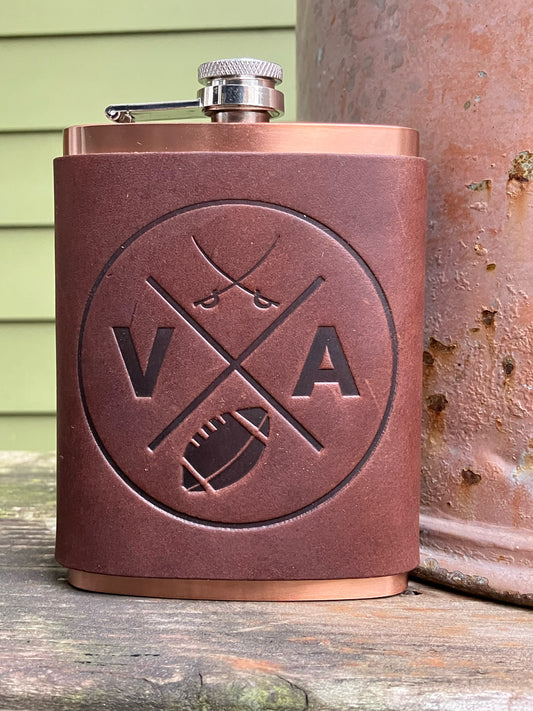 Leather Flask - Virginia Football