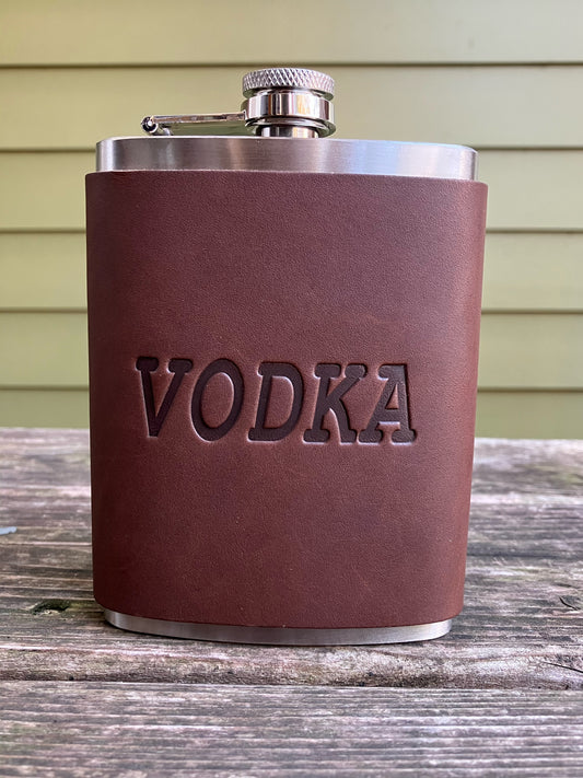 Leather Flask - Vodka