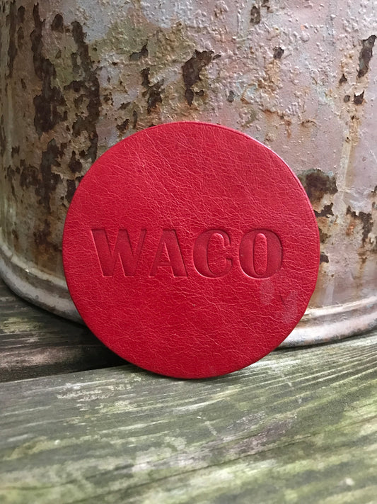 Leather Coaster - Waco Texas