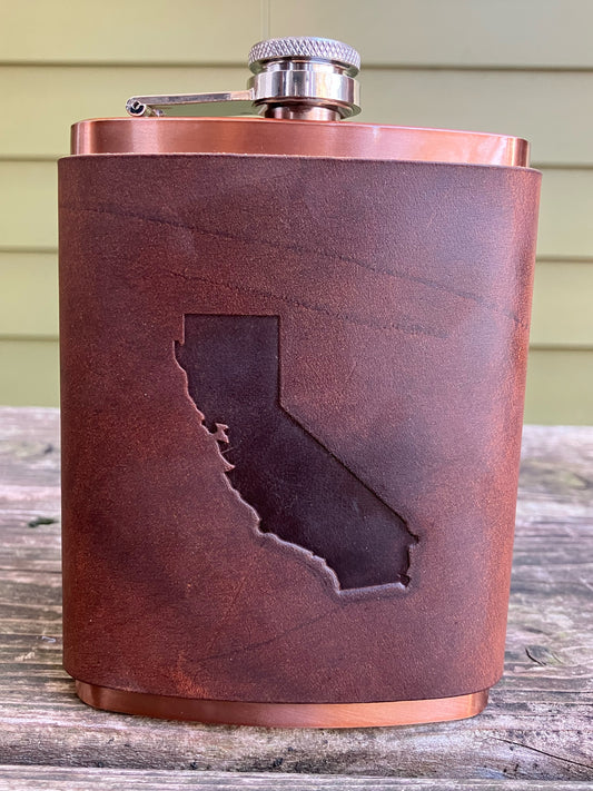 Leather Flask - California